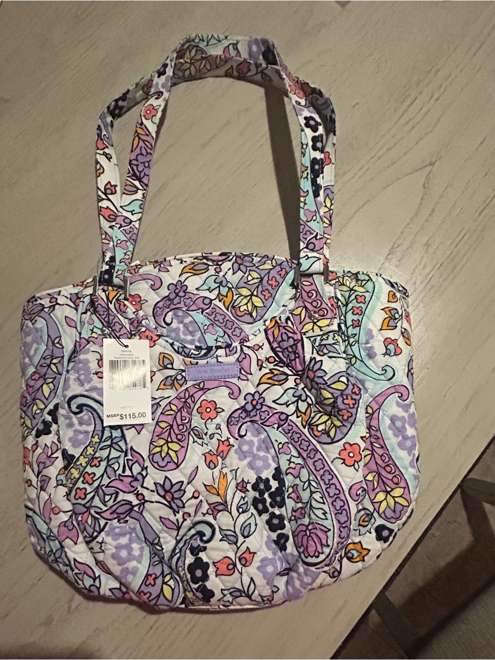 Vera Bradley Glenna Satchel in Maddalena Paisley Soft